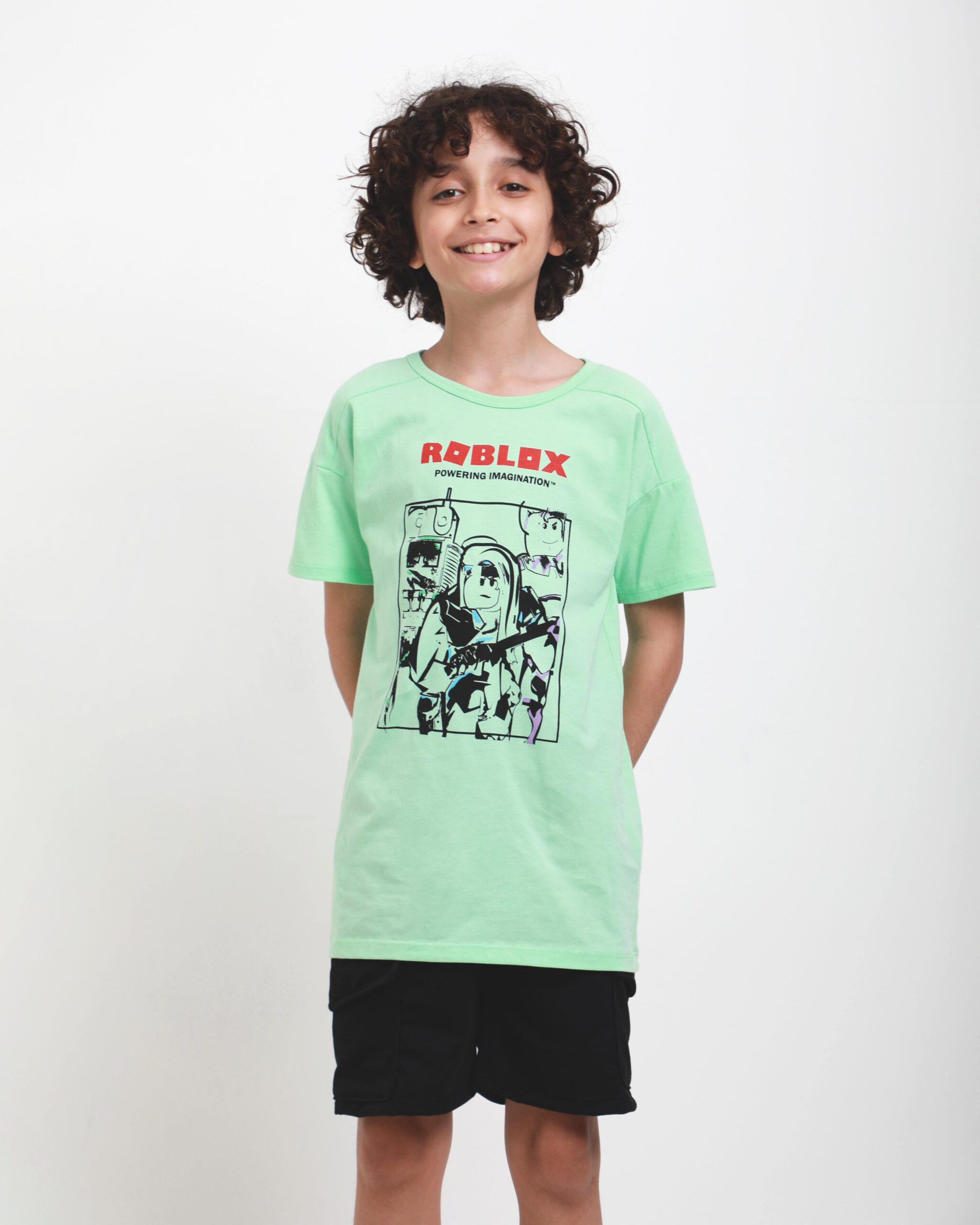 Curva de Remera Roblox minikim for kids